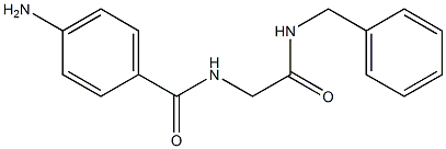 4-amino-N-[2-(benzylamino)-2-oxoethyl]benzamide 구조식 이미지