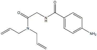 4-amino-N-[2-(diallylamino)-2-oxoethyl]benzamide 구조식 이미지