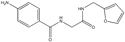 4-amino-N-{2-[(2-furylmethyl)amino]-2-oxoethyl}benzamide 구조식 이미지