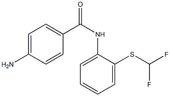 4-amino-N-{2-[(difluoromethyl)sulfanyl]phenyl}benzamide Structure