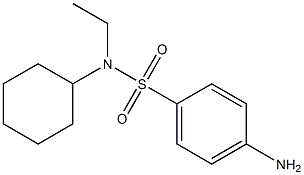 4-amino-N-cyclohexyl-N-ethylbenzenesulfonamide Structure