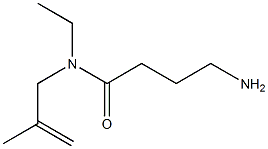 4-amino-N-ethyl-N-(2-methylprop-2-enyl)butanamide Structure