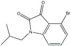 4-bromo-1-(2-methylpropyl)-2,3-dihydro-1H-indole-2,3-dione 구조식 이미지