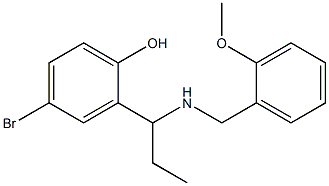 4-bromo-2-(1-{[(2-methoxyphenyl)methyl]amino}propyl)phenol Structure