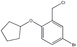 4-bromo-2-(chloromethyl)-1-(cyclopentyloxy)benzene 구조식 이미지