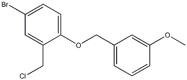 4-bromo-2-(chloromethyl)-1-[(3-methoxyphenyl)methoxy]benzene 구조식 이미지