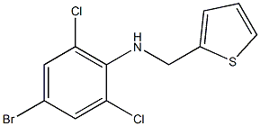 4-bromo-2,6-dichloro-N-(thiophen-2-ylmethyl)aniline 구조식 이미지