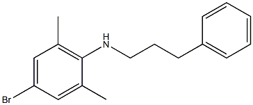 4-bromo-2,6-dimethyl-N-(3-phenylpropyl)aniline 구조식 이미지