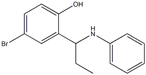 4-bromo-2-[1-(phenylamino)propyl]phenol 구조식 이미지