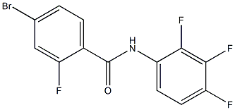 4-bromo-2-fluoro-N-(2,3,4-trifluorophenyl)benzamide Structure