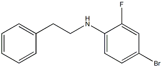 4-bromo-2-fluoro-N-(2-phenylethyl)aniline 구조식 이미지