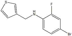 4-bromo-2-fluoro-N-(thiophen-3-ylmethyl)aniline Structure