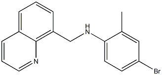 4-bromo-2-methyl-N-(quinolin-8-ylmethyl)aniline Structure