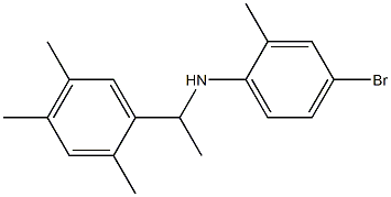 4-bromo-2-methyl-N-[1-(2,4,5-trimethylphenyl)ethyl]aniline 구조식 이미지