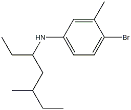 4-bromo-3-methyl-N-(5-methylheptan-3-yl)aniline Structure