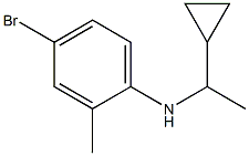 4-bromo-N-(1-cyclopropylethyl)-2-methylaniline Structure