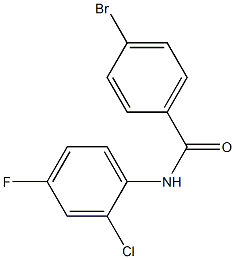 4-bromo-N-(2-chloro-4-fluorophenyl)benzamide 구조식 이미지