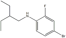 4-bromo-N-(2-ethylbutyl)-2-fluoroaniline Structure