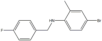 4-bromo-N-[(4-fluorophenyl)methyl]-2-methylaniline Structure