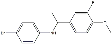 4-bromo-N-[1-(3-fluoro-4-methoxyphenyl)ethyl]aniline 구조식 이미지