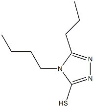 4-butyl-5-propyl-4H-1,2,4-triazole-3-thiol 구조식 이미지