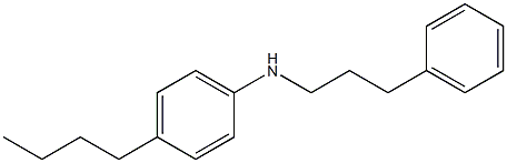 4-butyl-N-(3-phenylpropyl)aniline Structure