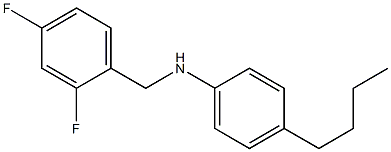 4-butyl-N-[(2,4-difluorophenyl)methyl]aniline Structure