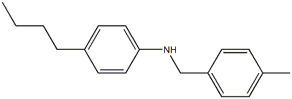 4-butyl-N-[(4-methylphenyl)methyl]aniline 구조식 이미지