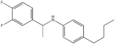 4-butyl-N-[1-(3,4-difluorophenyl)ethyl]aniline Structure