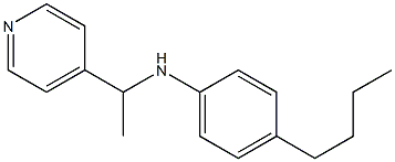 4-butyl-N-[1-(pyridin-4-yl)ethyl]aniline Structure