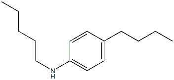 4-butyl-N-pentylaniline 구조식 이미지