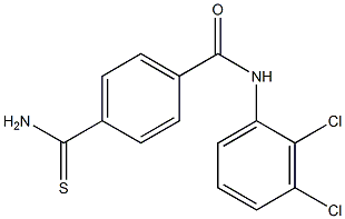 4-carbamothioyl-N-(2,3-dichlorophenyl)benzamide Structure