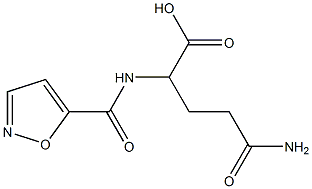 4-carbamoyl-2-(1,2-oxazol-5-ylformamido)butanoic acid 구조식 이미지