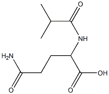 4-carbamoyl-2-(2-methylpropanamido)butanoic acid 구조식 이미지