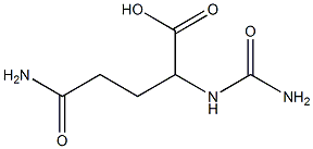 4-carbamoyl-2-(carbamoylamino)butanoic acid Structure