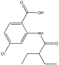4-chloro-2-(2-ethylbutanamido)benzoic acid Structure
