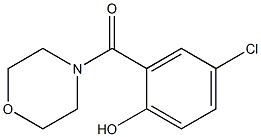 4-chloro-2-(morpholin-4-ylcarbonyl)phenol 구조식 이미지