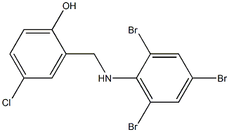 4-chloro-2-{[(2,4,6-tribromophenyl)amino]methyl}phenol 구조식 이미지