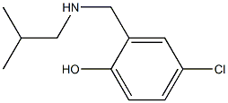 4-chloro-2-{[(2-methylpropyl)amino]methyl}phenol Structure