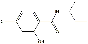4-chloro-2-hydroxy-N-(pentan-3-yl)benzamide Structure