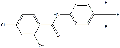 4-chloro-2-hydroxy-N-[4-(trifluoromethyl)phenyl]benzamide Structure