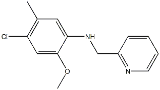 4-chloro-2-methoxy-5-methyl-N-(pyridin-2-ylmethyl)aniline 구조식 이미지