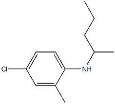 4-chloro-2-methyl-N-(pentan-2-yl)aniline Structure