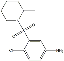 4-chloro-3-[(2-methylpiperidine-1-)sulfonyl]aniline Structure