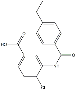 4-chloro-3-[(4-ethylbenzene)amido]benzoic acid Structure