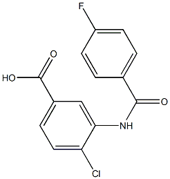4-chloro-3-[(4-fluorobenzoyl)amino]benzoic acid Structure