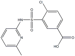 4-chloro-3-[(6-methylpyridin-2-yl)sulfamoyl]benzoic acid Structure