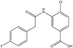 4-chloro-3-[2-(4-fluorophenyl)acetamido]benzoic acid Structure