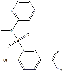 4-chloro-3-[methyl(pyridin-2-yl)sulfamoyl]benzoic acid 구조식 이미지