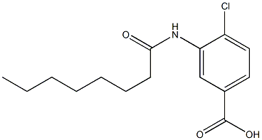 4-chloro-3-octanamidobenzoic acid 구조식 이미지